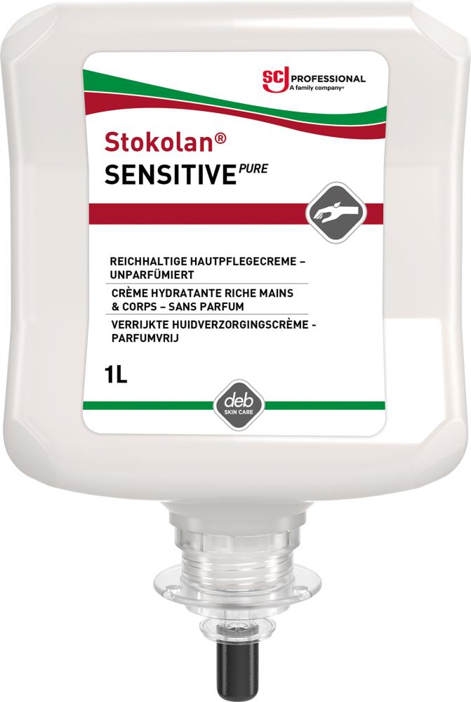 STOKOLAN Sensitive PURE Hautpflegecreme für empfindliche Haut 1l Kartusche Produktbild img1 L