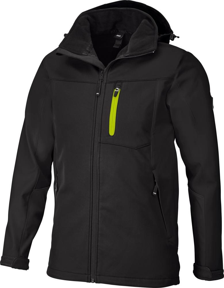 Jacke Jannik, Softshell, Gr. S, schwarz Produktbild img1 L