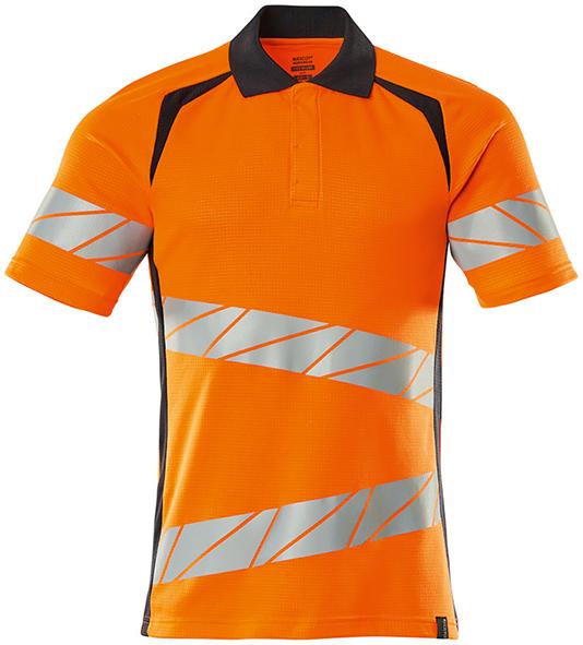 MASCOT Poloshirt ACCELERATE SAFE hi-vis orange/schwarzblau Gr. L Produktbild img1 L