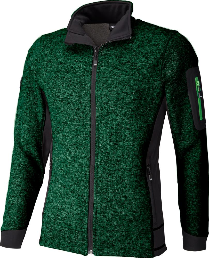 FHB Fleecejacke CHRISTOPH 79595 grün/schwarz Gr. S Produktbild img1 L