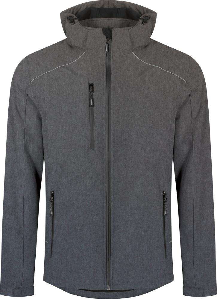 Men`s Softshell Jacket heather grey, Gr.5XL Produktbild img1 L