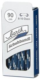 Schnürsenkel, 90 cm, rund, blau-weiß barth Schuhbandl Produktbild