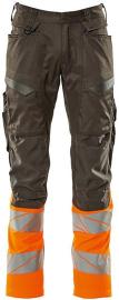 Hose mit Knietaschen, dunkelanthra./warnorange, 82C58 Mascot Produktbild