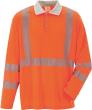 PLANAM Warnschutz-Poloshirt Norit langarm orange/zinkfarben Gr. 4XL Produktbild img1 S