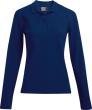 Women`s Heavy Polo Longsleeve, navy, Gr.xS Produktbild