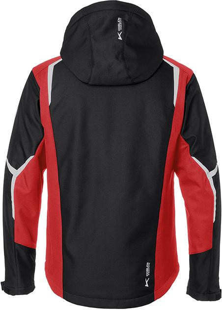 Winter-Softshell-Jacke, schwarz/mittelrot, Gr.3XL BODYFORCE Produktbild img3 L