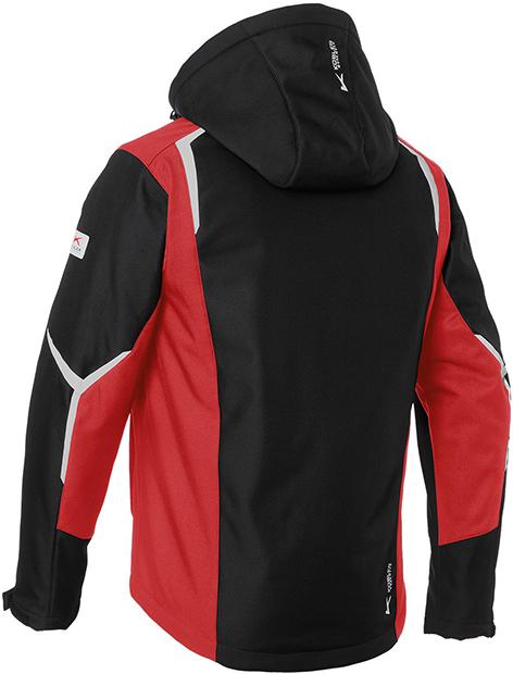 Winter-Softshell-Jacke, schwarz/mittelrot, Gr.3XL BODYFORCE Produktbild img4 L