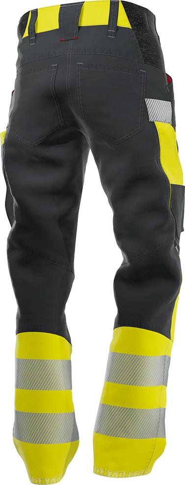 Warnschutz-Hybrid-Hose, anthrazit/warngelb, 52n Produktbild img2 L