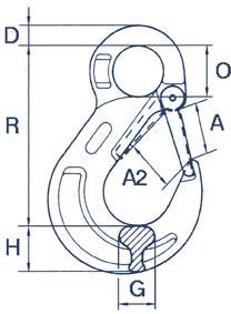 Ösenlasthaken für AK D 22mm TK 15000kg Produktbild img2 L