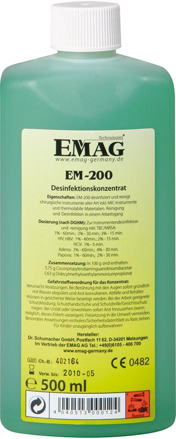 Desinfektionskonzentrat EM-200 500ml Produktbild img1 L