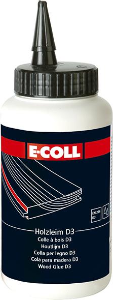 Holzleim D3 750g Flasche wasserfest E-COLL Produktbild img1 L