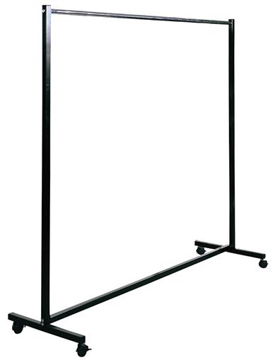 Reihengarderobe 1670x500x1700 mm schw/chr Produktbild img1 L