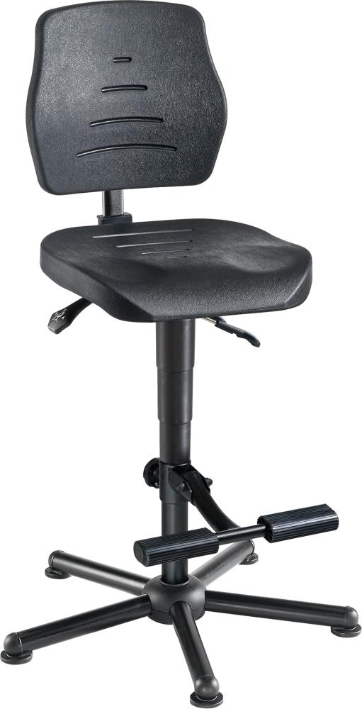 MEYCHAIR Arbeitsstuhl mit Fußstütze PolyurethanPU-Schaum Sitzhöhe 580-830mm Produktbild img1 L