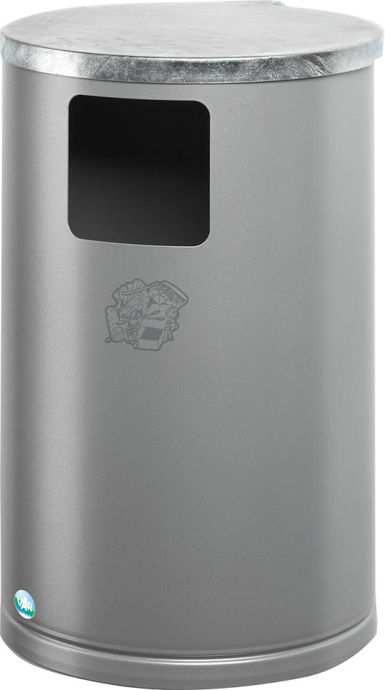 Abfallsammler 30 l silber verschließbar VAR Produktbild img1 L