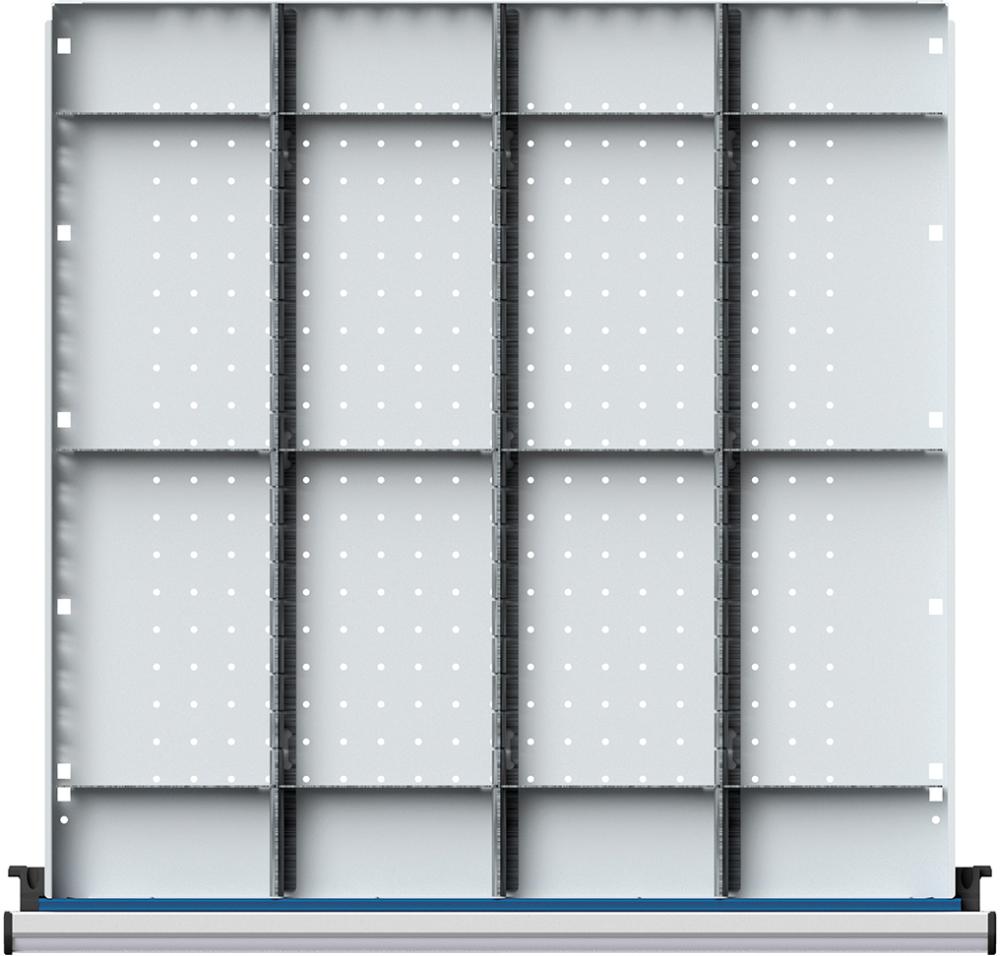 Schubladeneinteilungssatzfür FH 180mm 1/4 Teilung f.Schublade B600xT600mm Produktbild img1 L