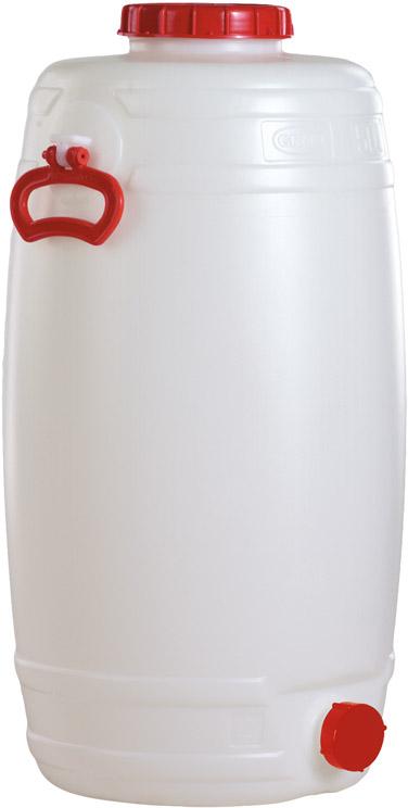 Fass 50 l H 735 mm D 330 mm weiß Produktbild img1 L