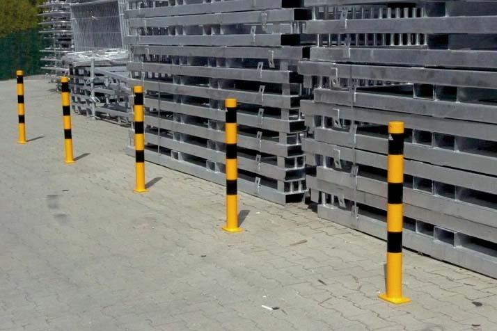 Rammschutzpoller H1000xD152 mm gelb/schwarz zum Aufdübeln Schake Produktbild img1 L