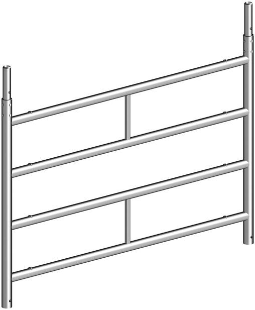 Alu-Standleiter 4 Sprossen B1500 x H1000 mm Produktbild img1 L