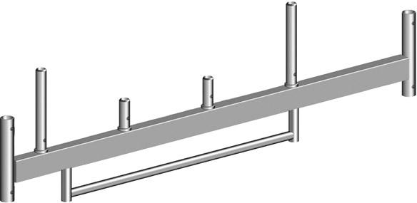 Fahrbalken mit Bügel B 1800 mm Produktbild img1 L