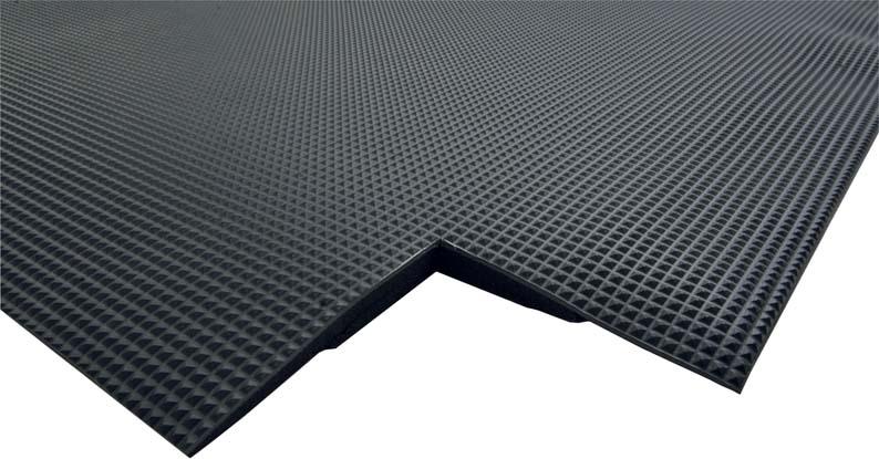 Schweißer-Bodenmatte Diamond Tread schwarz B90 cm x lfd.M Stärke 15 mm Produktbild img1 L