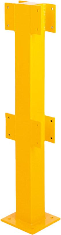 Mittelpfosten f.Geländer H1000xB140xT80 mm Stahl, RAL 1023 Produktbild img1 L