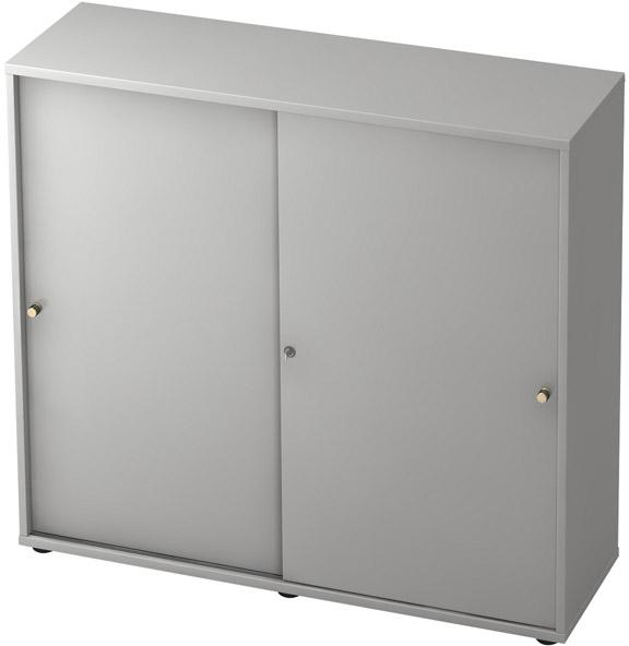 Schiebetürenschrank ProfiGrau, 120x40x100mm, 3OH Produktbild img1 L