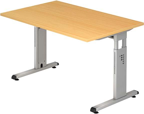 Wangenschreibtisch Buche 120x80x72 cm Produktbild img1 L
