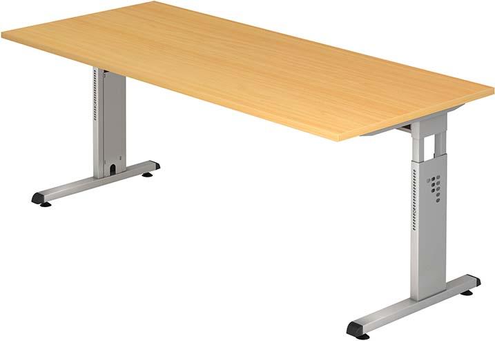 Schreibtisch Buche 180x80x72 cm O-Serie Produktbild img1 L