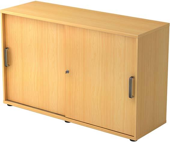Schiebetürenschrank 120x40x74,8cm Buche Produktbild img1 L