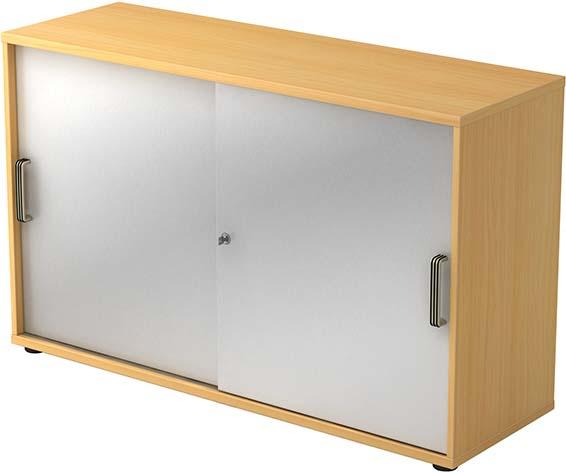 Schiebetürenschrank 120x40x74,8cm BucheSilber Produktbild img1 L