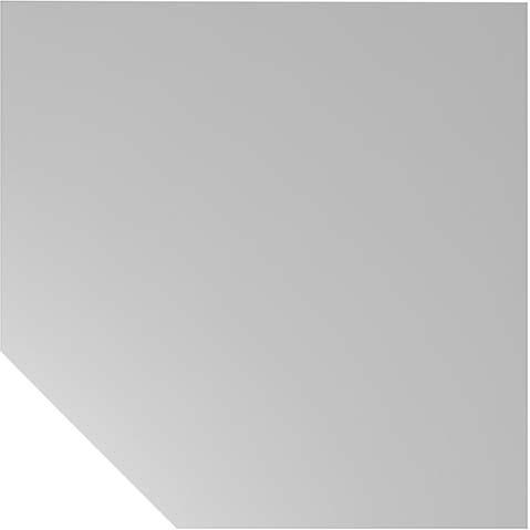 Trapezeckplatte lichtgrau1200x1200 mm H-Serie Produktbild img1 L