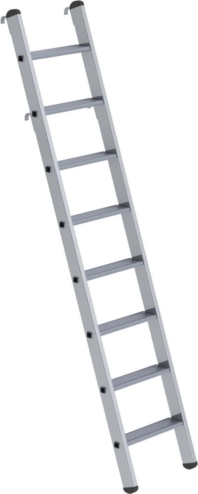 Alu-Regalleiter 8 Stufen, einhängbar Leiterlänge 2,19 m Arbeitshöhe bis 3,30 m Produktbild img1 L