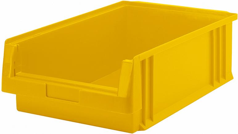 Sichtlagerkasten PLK 1c B315xT500xH150 mm gelb LA-KA-PE Produktbild img1 L