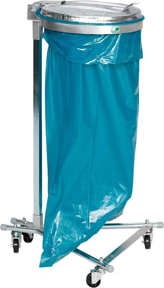 Abfalls. verz. m.4 RollenH 980 mm Metalldeckel VAR Produktbild img1 L