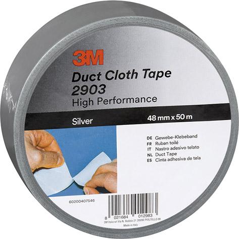 3M Gewebeband 1909 50mmx50m silber Produktbild img1 L