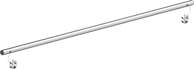 Alu-Zwischengeländer B 1900 mm zu Staro Rollbock Layher Produktbild img1 L