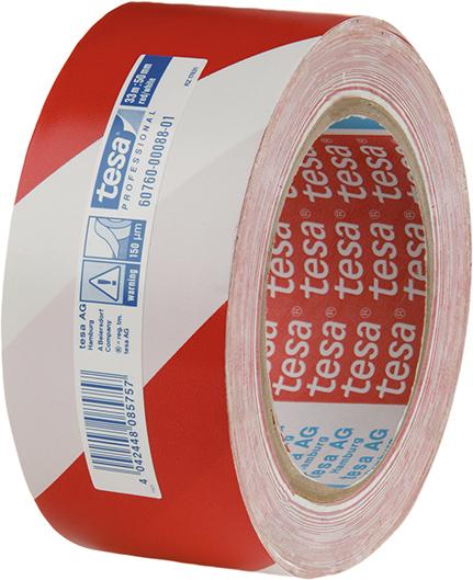 Tesa 60760 rot/weiss Warnband 33mx50 mm Produktbild img1 L