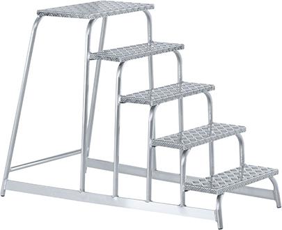 Maschinentritt AFA P starr 5 Stufen Plattformhöhe 0,99 m Arbeitshöhe 3,00 m ZARGES Produktbild img1 L