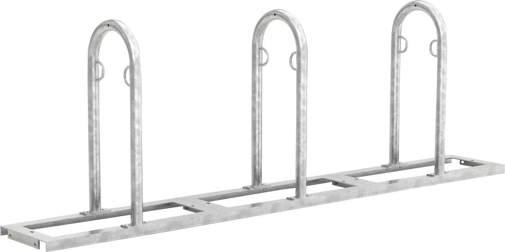 Fahrrad-Anlehnsystem Modell Track verzinkt L 2550 mm, 6 Plätze Produktbild img1 L
