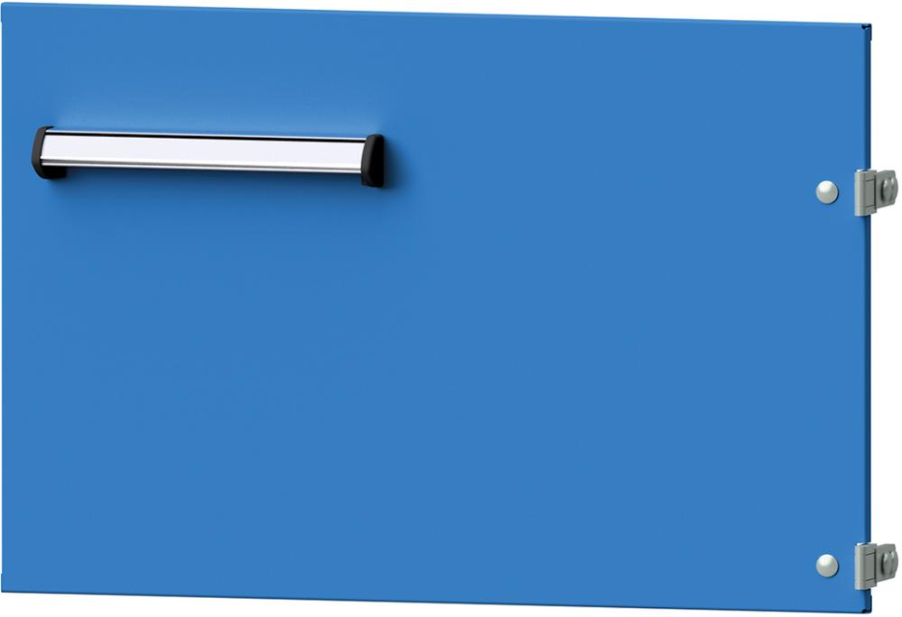 Format Tür Fronthöhe 340mm RAL 7035/5012 rechts anschlagend Produktbild img1 L