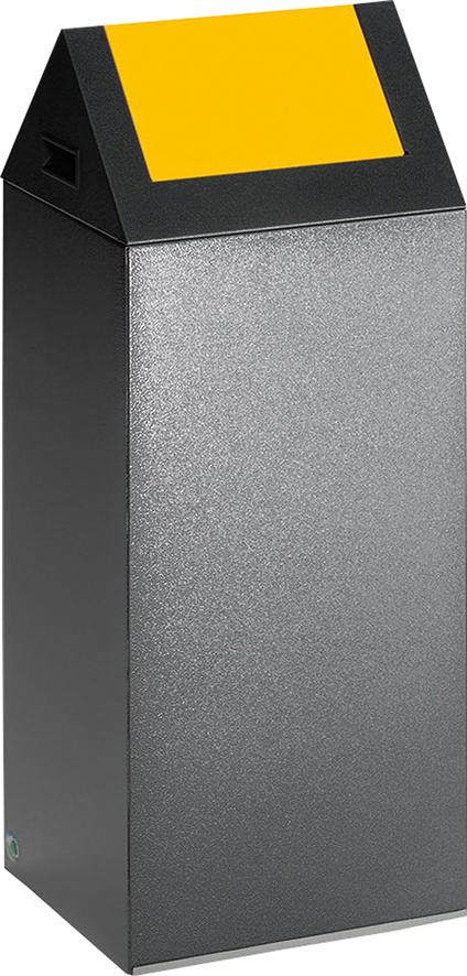 Wertstoffsammelgerät WSG 55 S antik-silber Einwurfklappe gelb Produktbild img1 L