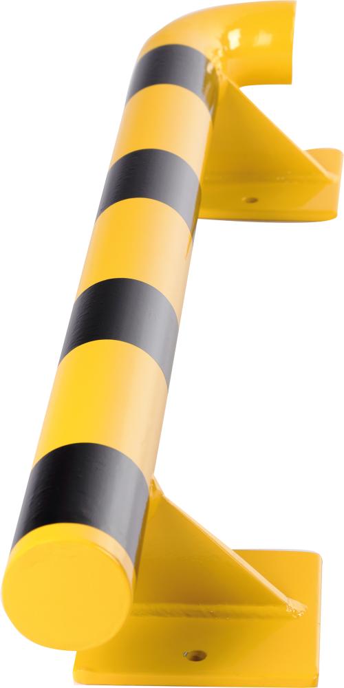 DANCOP Wandschutz Crash Stop Stahl Außenecke 90° rechts Länge 1000mm RAL1023 Produktbild img1 L