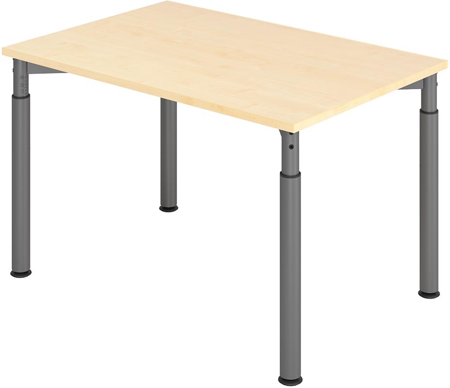 Schreibtisch 4-Fuß 1200x800 mm Ahorn Produktbild img1 L