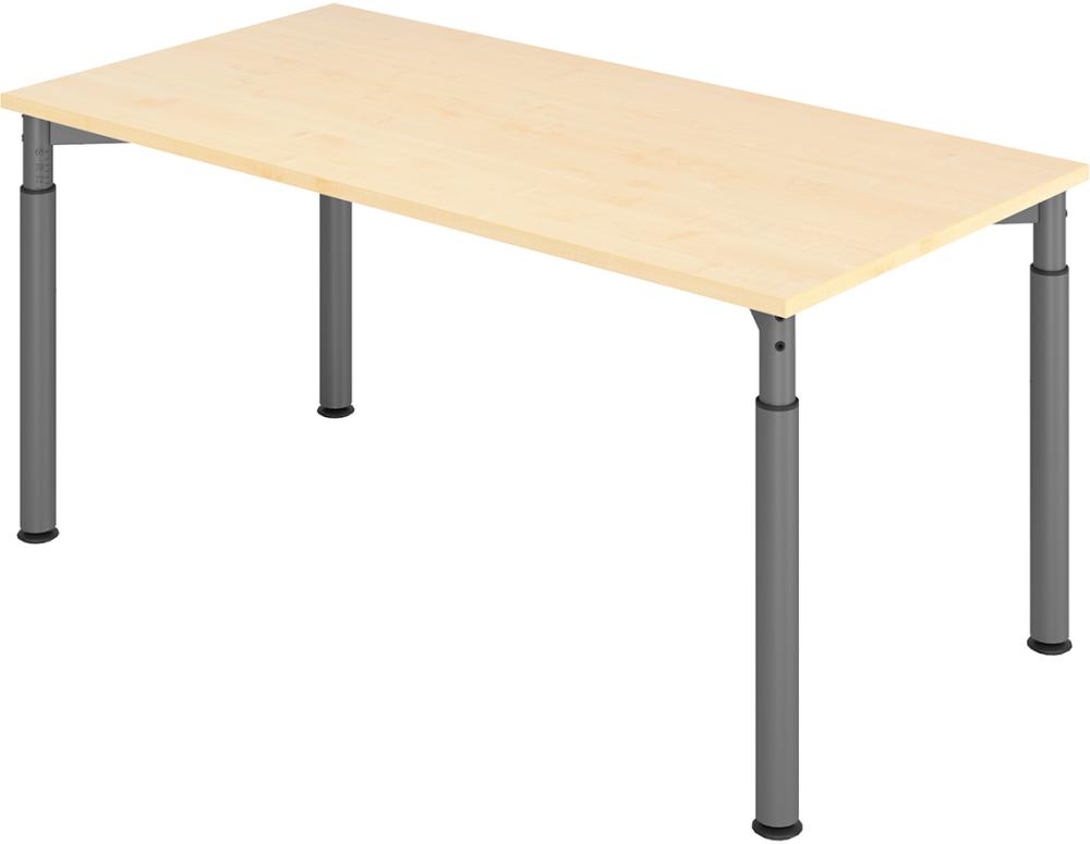 Schreibtisch 4-Fuß 1600x800 mm Ahorn Produktbild img1 L