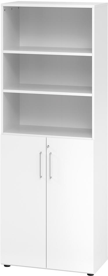 Kombischrank 2 Ordnerhöhen 800x420x748 mm Weiß Produktbild img1 L