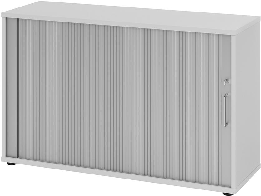 Rolladenschrank 2 Ordnerhöhen 1200x400x748 Grau/Silber Produktbild img1 L