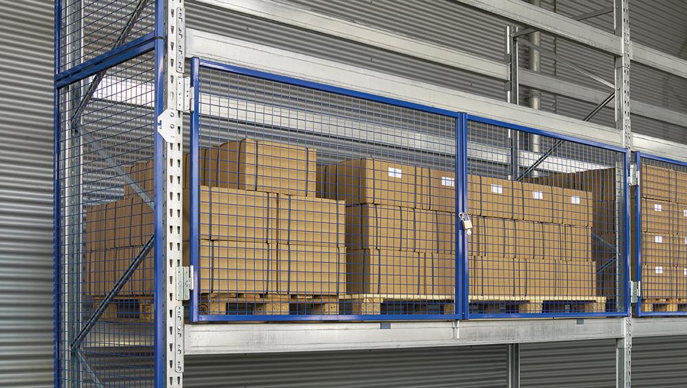 Flügeltüren für Palettenregal B2700xH1200 mm RAL 7037 Produktbild img1 L