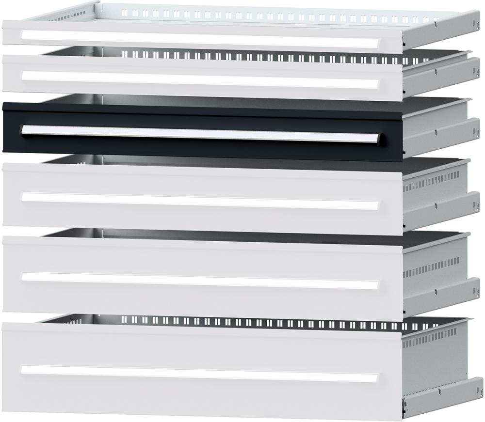 FORMAT Schublade für Werkstattschrank innen B900xT600mm Fronthöhe 120mm RAL7016 Produktbild img1 L