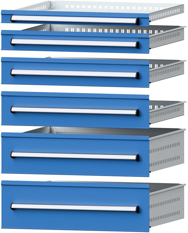 Anke Schublade B600xT600mm FH330mm RAL 5012 Traglast 200kg Produktbild img1 L