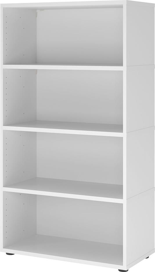 Regal FlexWall VFW48 B800xT400xH1452 mm 4 OH weiß Produktbild img1 L